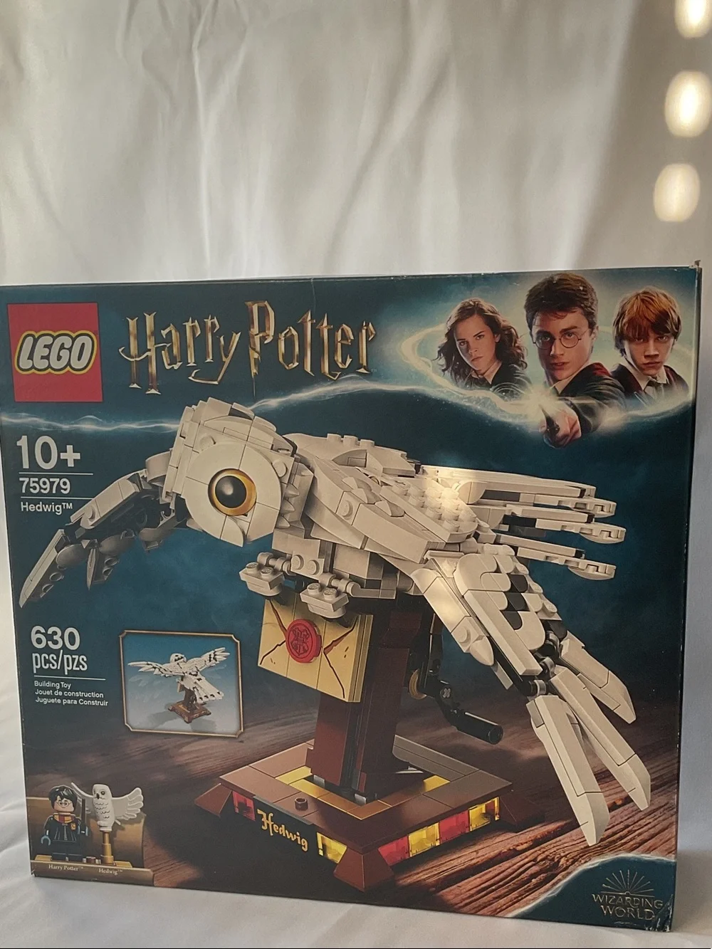LEGO 75979 White & Tan Harry Potter Hedwig Buildable Owl with Stand